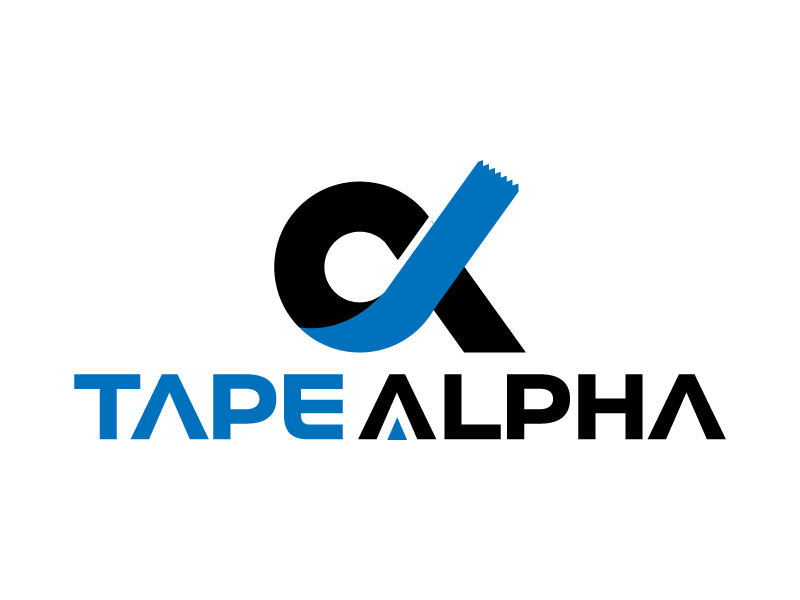 Tape Alpha logo design by jaize