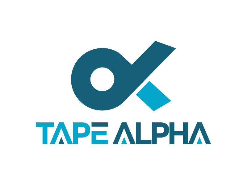Tape Alpha logo design by Erasedink