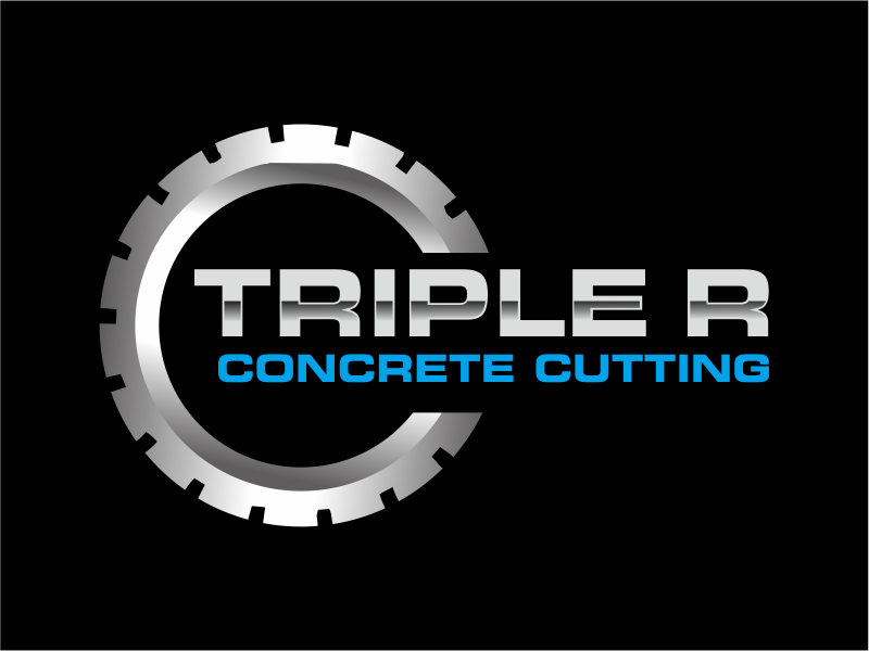 Triple R Concrete Cutting logo design by Girly