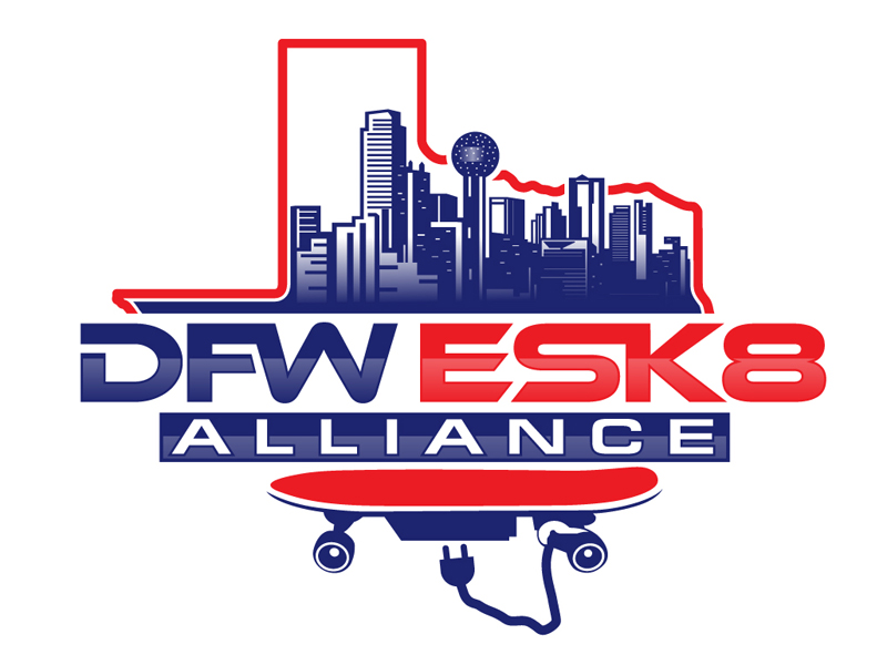 DFW ESK8 Alliance logo design by DreamLogoDesign