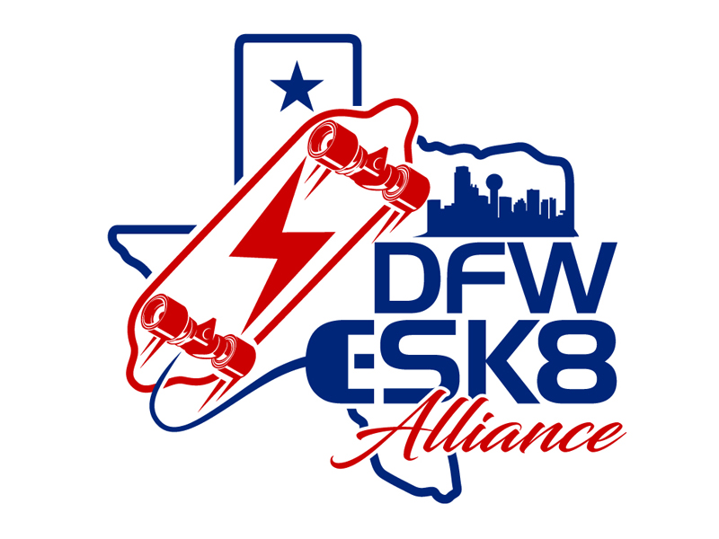 DFW ESK8 Alliance logo design by DreamLogoDesign