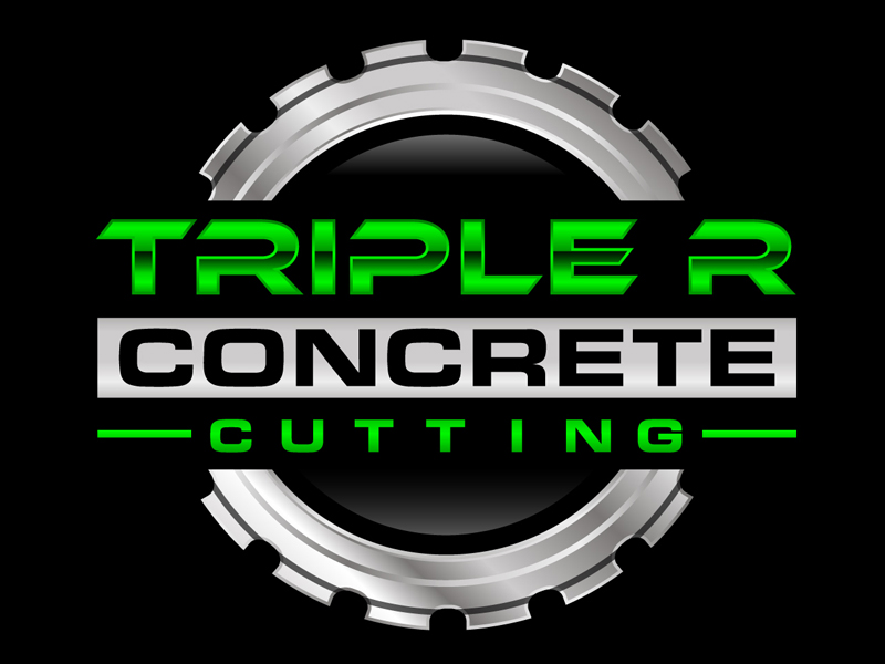 Triple R Concrete Cutting logo design by DreamLogoDesign