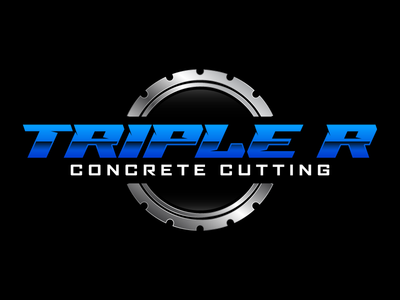 Triple R Concrete Cutting logo design by daywalker