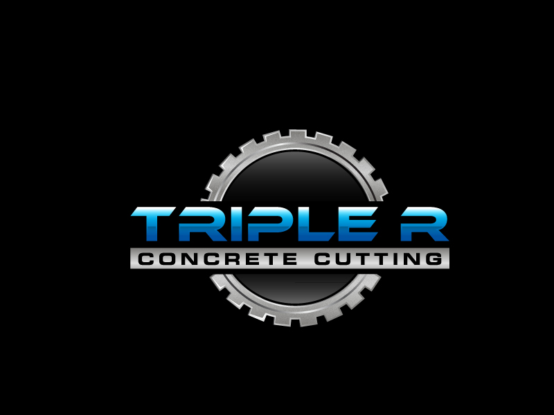 Triple R Concrete Cutting logo design by LogoInvent