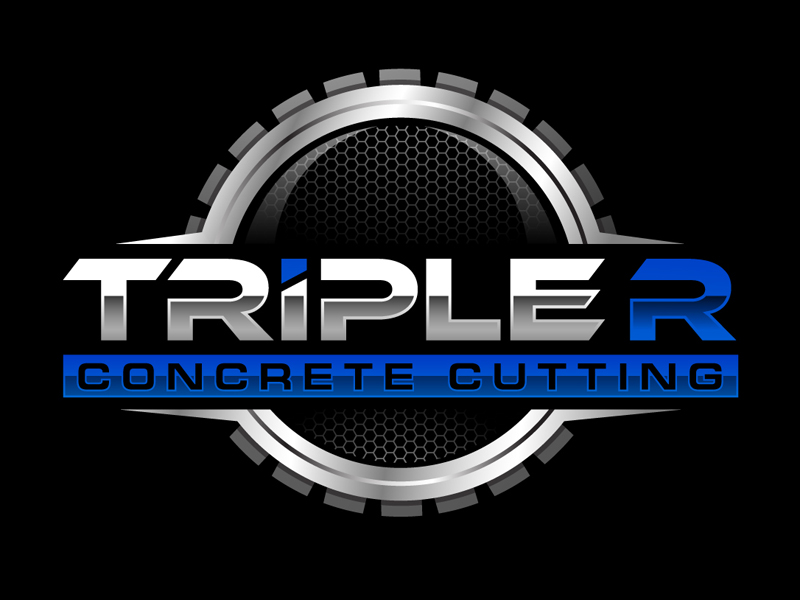 Triple R Concrete Cutting logo design by DreamLogoDesign