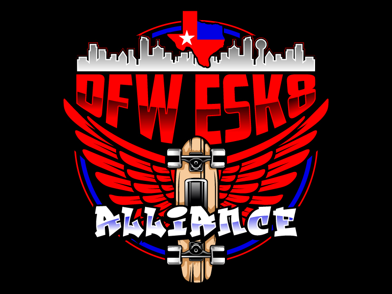 DFW ESK8 Alliance logo design by Suvendu