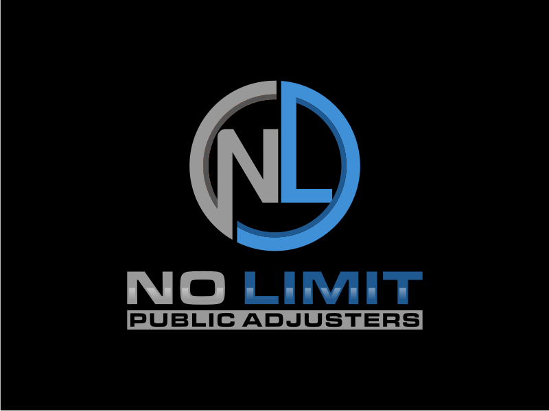 No Limit Public Adjusters logo design by Artomoro