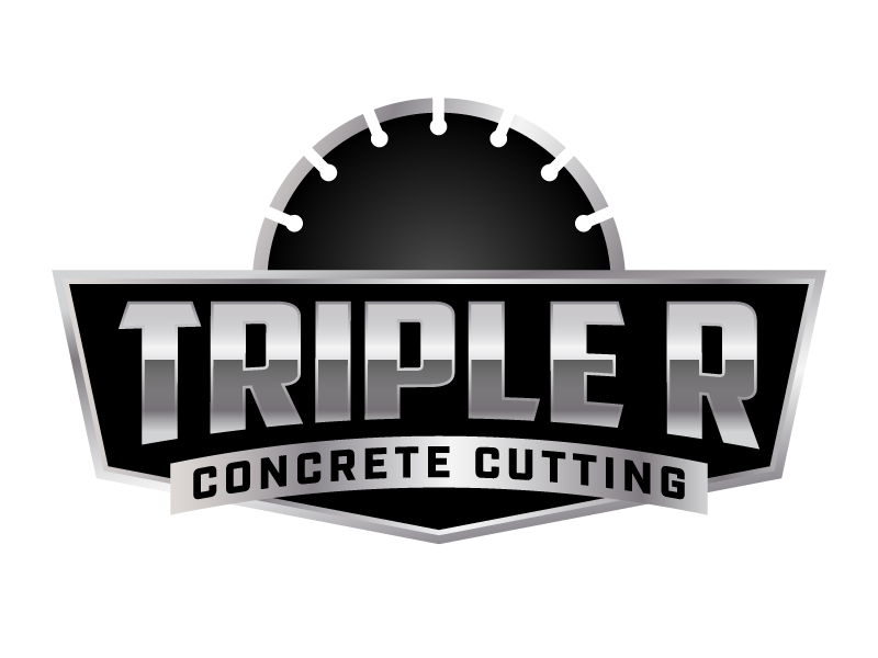 Triple R Concrete Cutting logo design by jaize