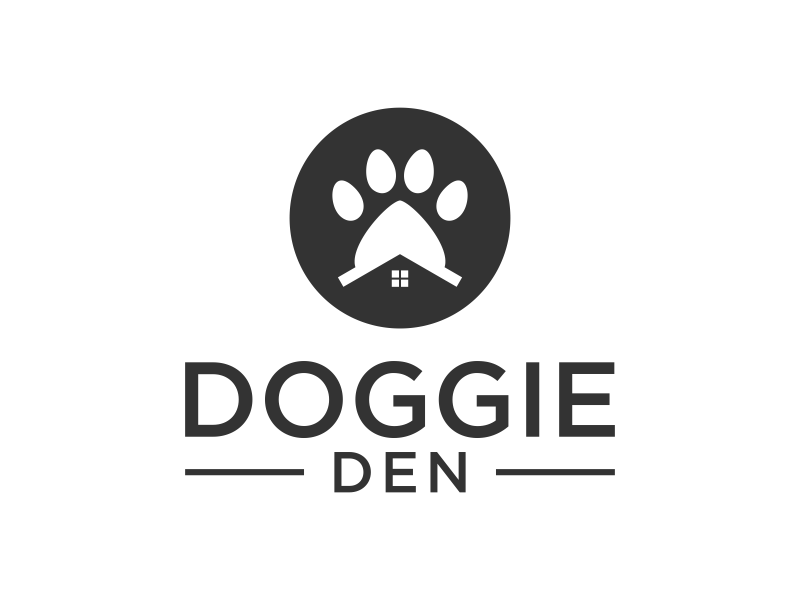 doggie den logo design by Galfine