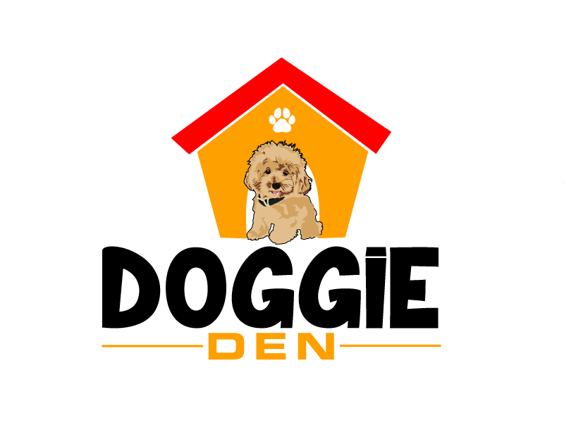 doggie den logo design by ElonStark