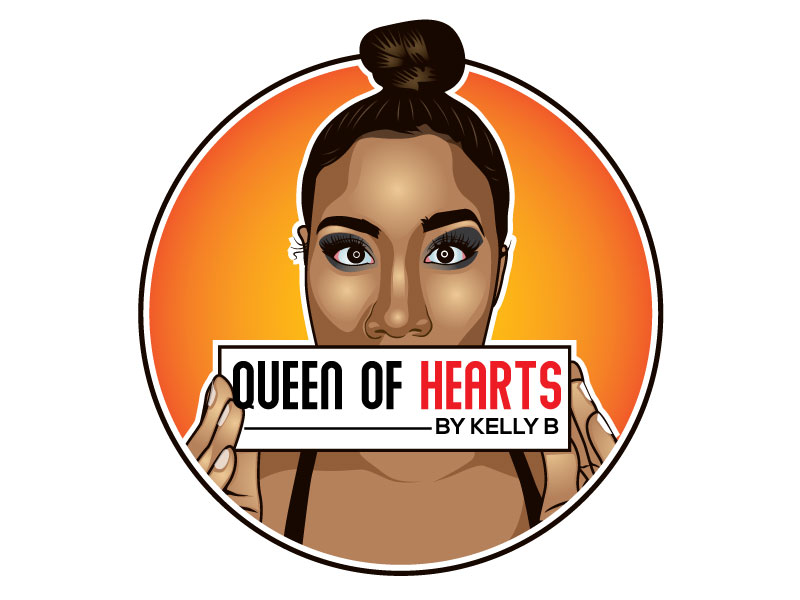 Queen of Hearts by Kelly B. logo design by invento