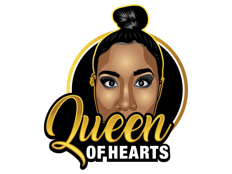 Queen of Hearts by Kelly B. logo design by invento