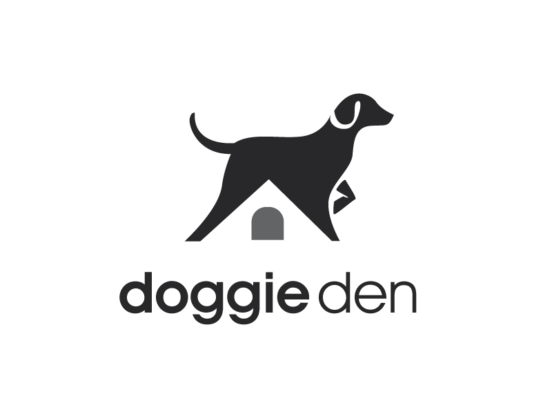 doggie den logo design by Conception
