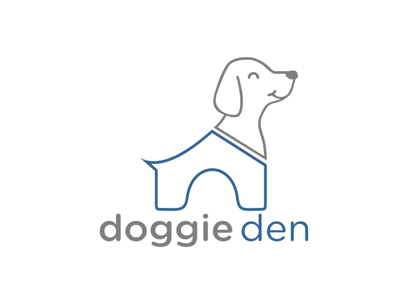 doggie den logo design by Wigburg