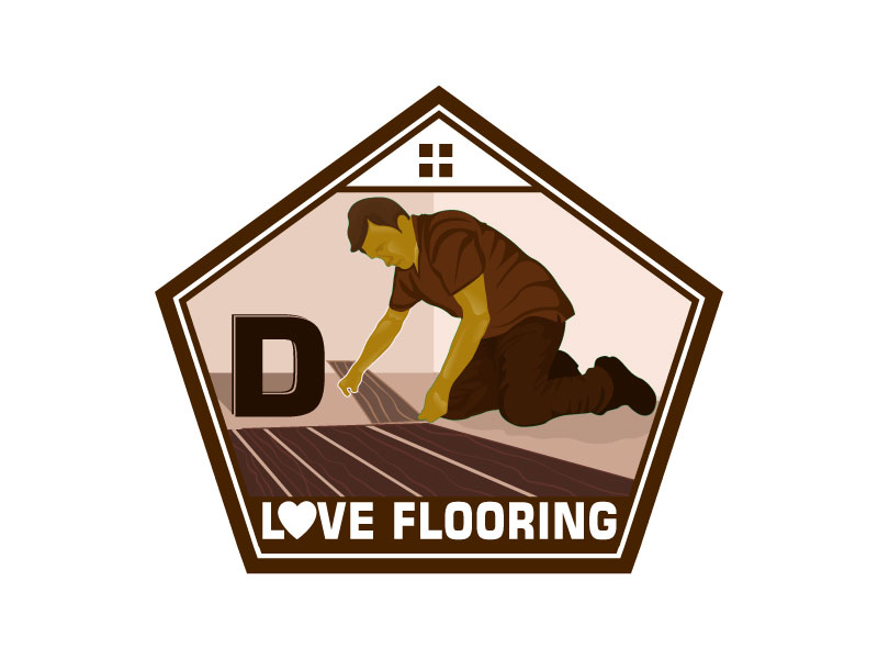 D. Love Flooring logo design by Suvendu