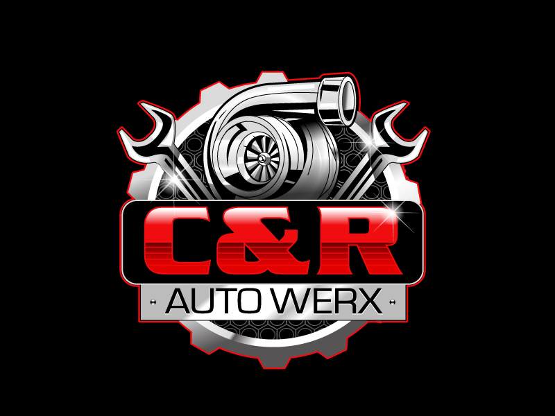 C&R AutoWerx logo design by uttam