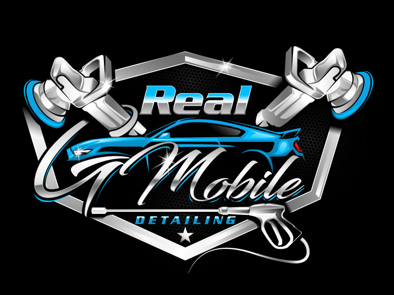 Real G Mobile Detailing logo design by usashi