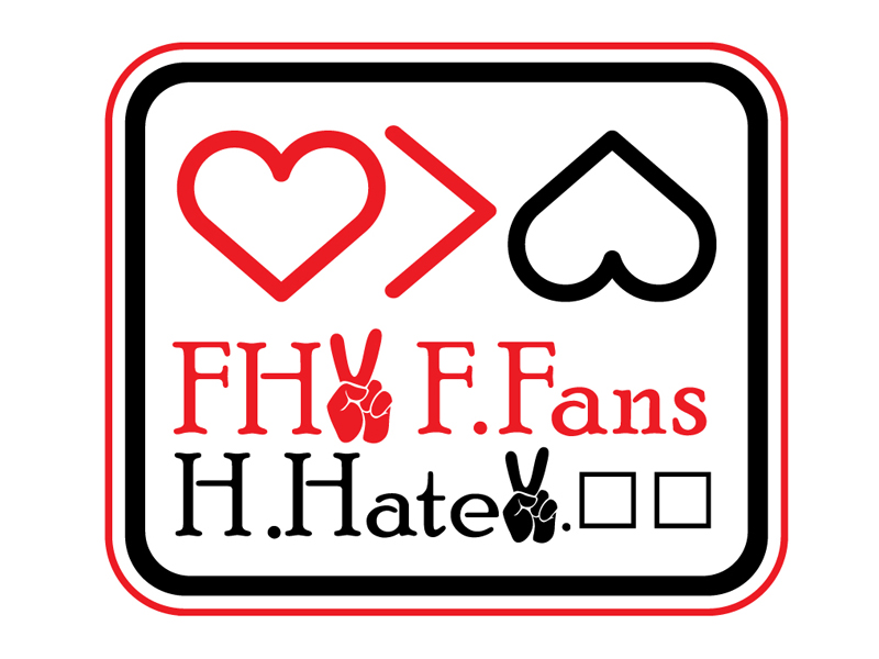 FH2 F.Fans H. Hate 2.✌?Or too logo design by DreamLogoDesign