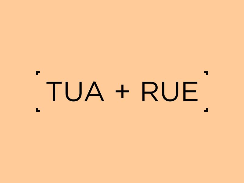 tua + rue logo design by p0peye