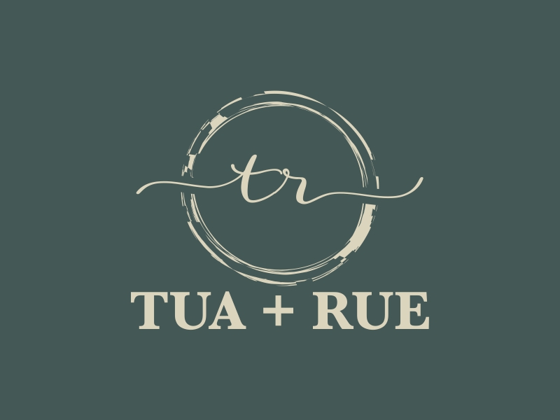 tua + rue Logo Design