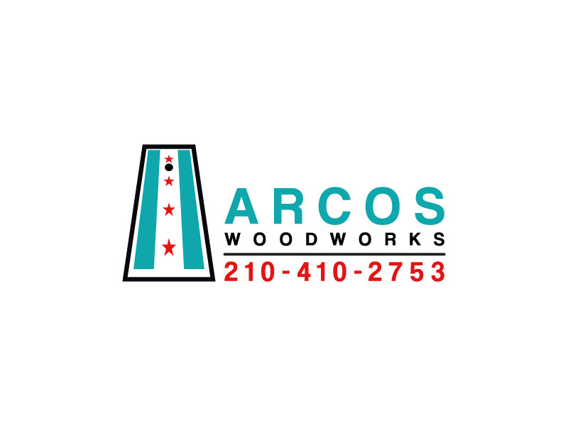 Arcos Wood Works  210-410-2753 logo design by aryamaity