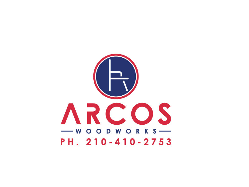 Arcos Wood Works  210-410-2753 logo design by aryamaity
