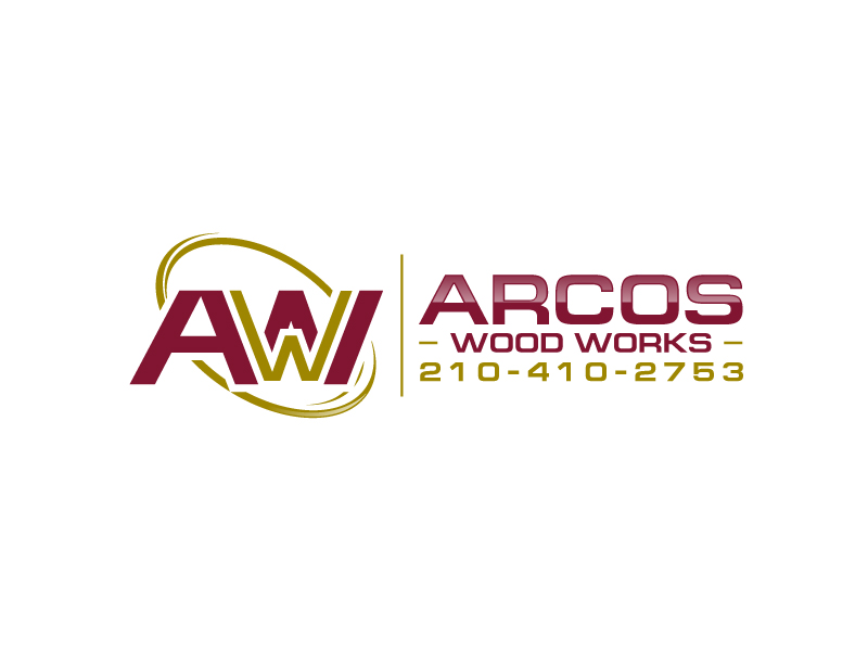 Arcos Wood Works  210-410-2753 logo design by uttam
