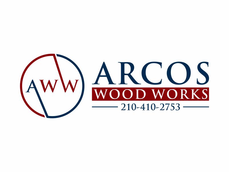 Arcos Wood Works  210-410-2753 logo design by Franky.
