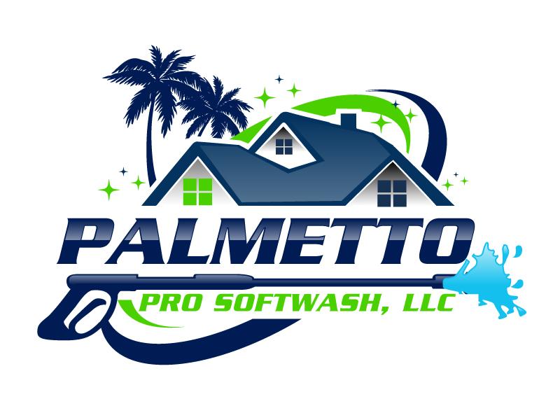Palmetto Pro SoftWash, LLC logo design by ElonStark
