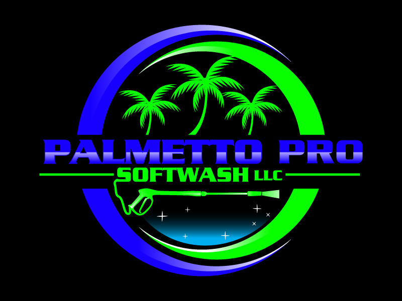 Palmetto Pro SoftWash, LLC logo design by Suvendu