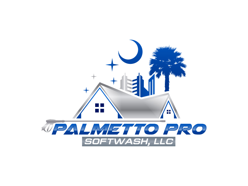 Palmetto Pro SoftWash, LLC logo design by uttam