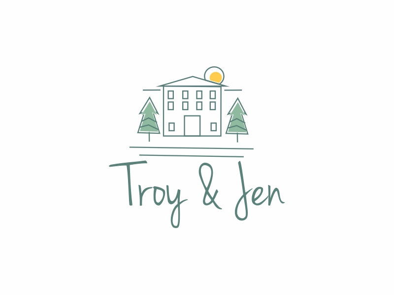 Troy & Jen logo design by Greenlight