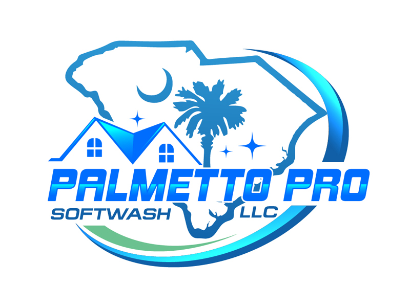 Palmetto Pro SoftWash, LLC logo design by DreamLogoDesign