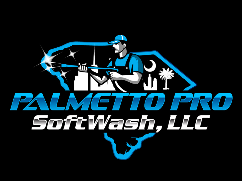Palmetto Pro SoftWash, LLC logo design by DreamLogoDesign