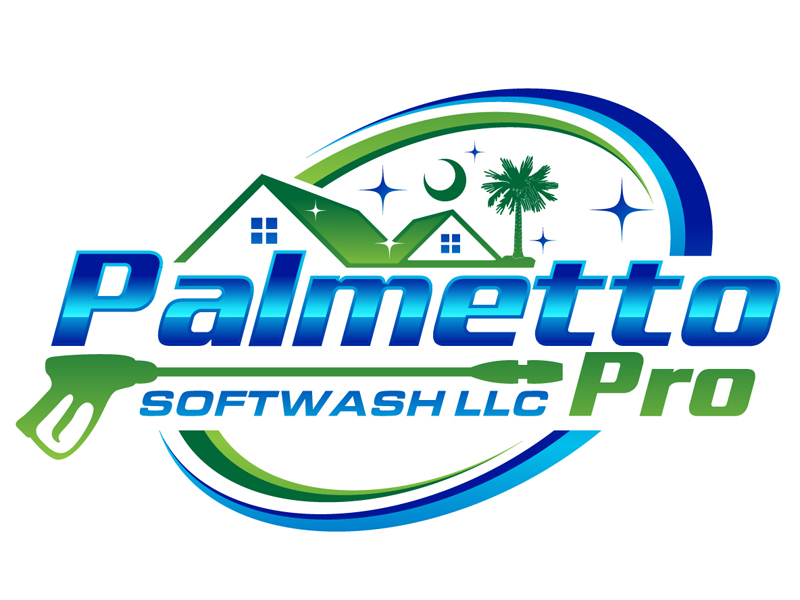 Palmetto Pro SoftWash, LLC logo design by DreamLogoDesign