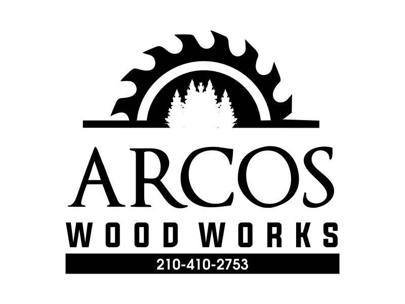 Arcos Wood Works  210-410-2753 logo design by JessicaLopes
