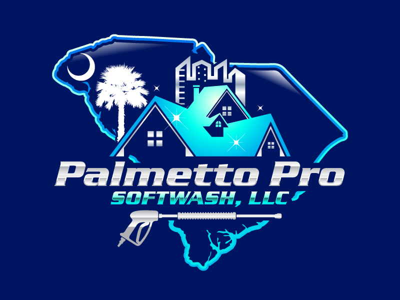 Palmetto Pro SoftWash, LLC logo design by uttam