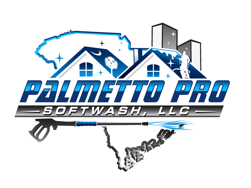 Palmetto Pro SoftWash, LLC logo design by LucidSketch