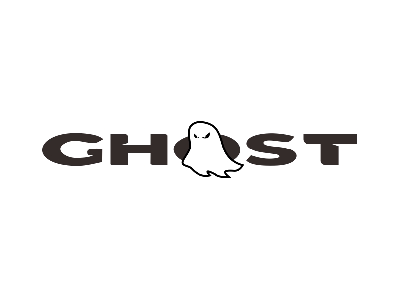 GHOST logo design by GassPoll