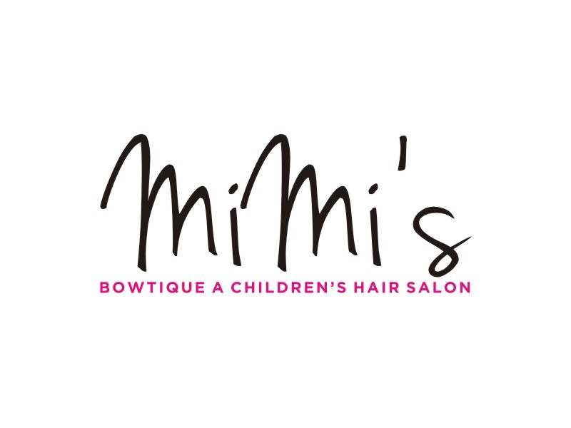 MiMi’s Bowtique A Children’s Hair Salon logo design by Artomoro