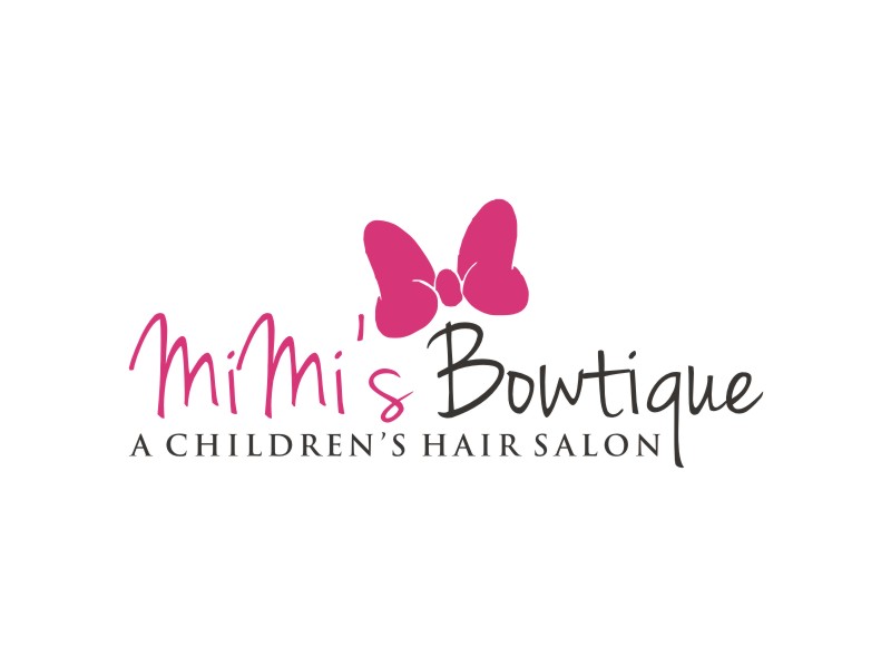 MiMi’s Bowtique A Children’s Hair Salon logo design by Artomoro