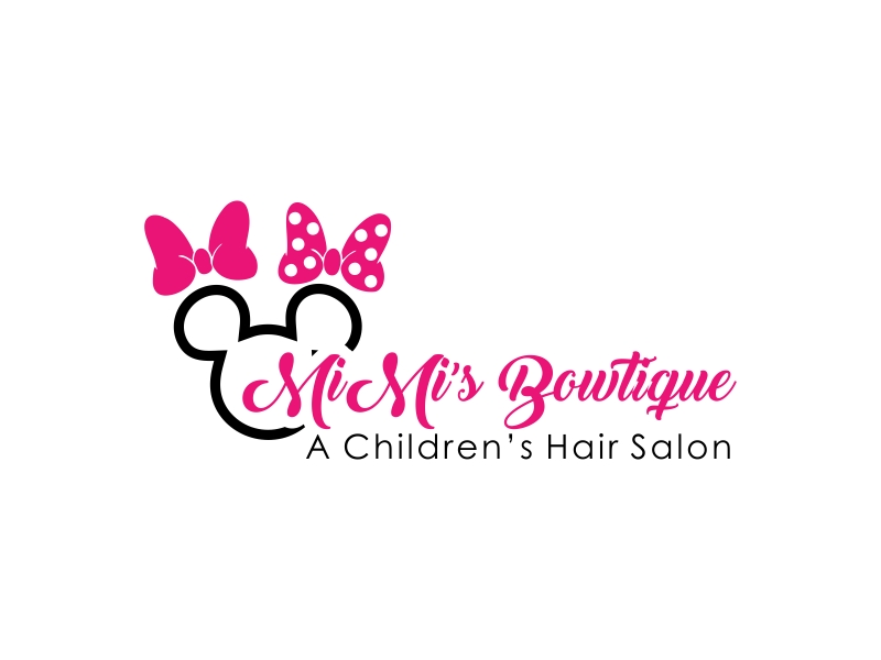 MiMi’s Bowtique A Children’s Hair Salon logo design by GassPoll