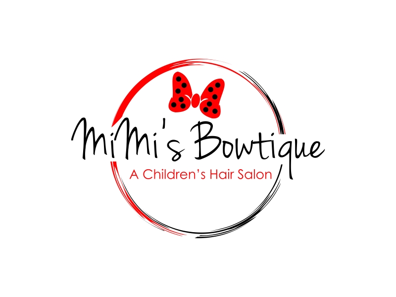 MiMi’s Bowtique A Children’s Hair Salon logo design by GassPoll
