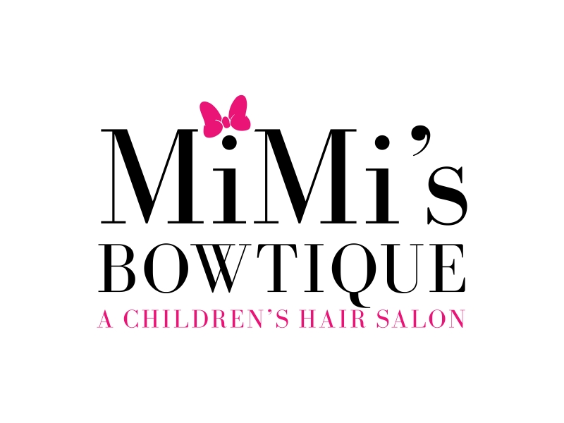 MiMi’s Bowtique A Children’s Hair Salon logo design by GassPoll