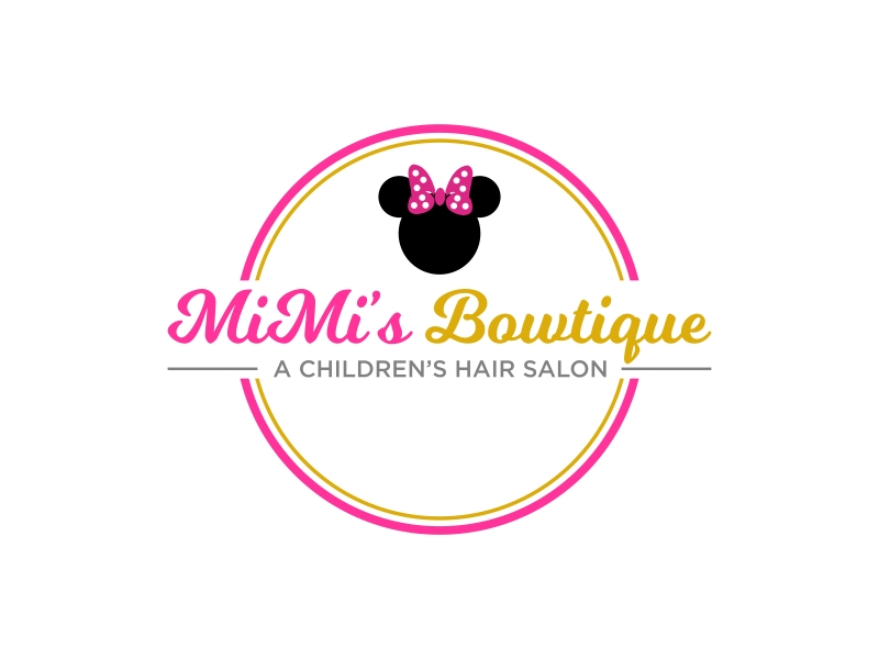 MiMi’s Bowtique A Children’s Hair Salon logo design by GassPoll