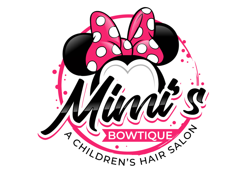 MiMi’s Bowtique A Children’s Hair Salon logo design by DreamLogoDesign