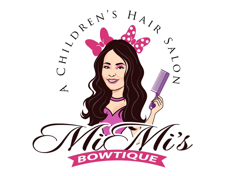 MiMi’s Bowtique A Children’s Hair Salon logo design by DreamLogoDesign