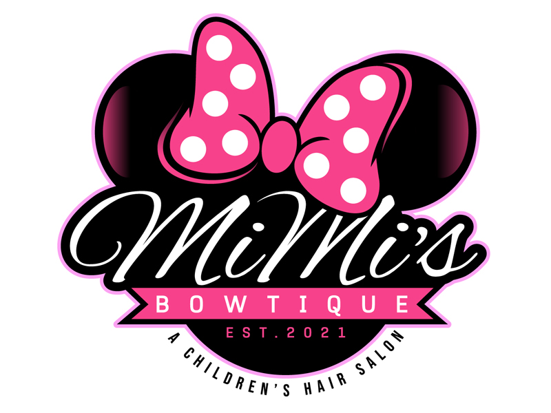 MiMi’s Bowtique A Children’s Hair Salon logo design by DreamLogoDesign