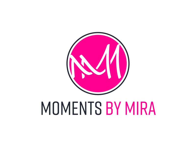 Moments by Mira logo design by GassPoll