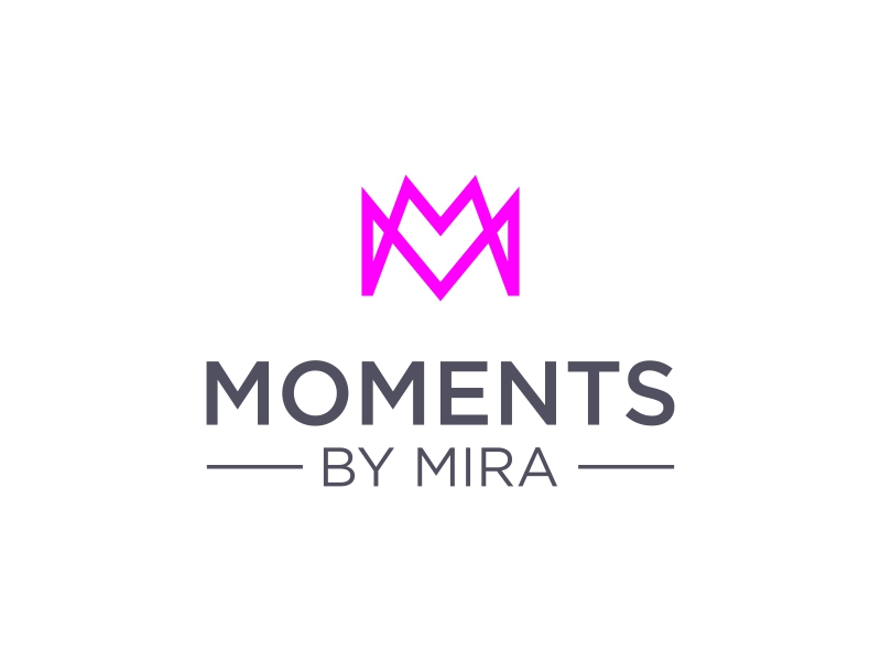 Moments by Mira logo design by Asani Chie